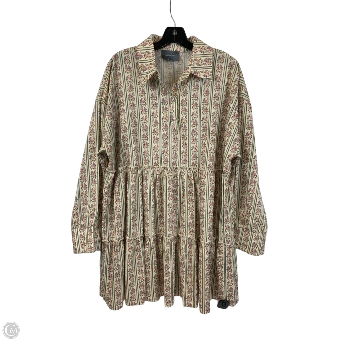 Dress Casual Midi By Cmc In Floral Print, Size: Xl