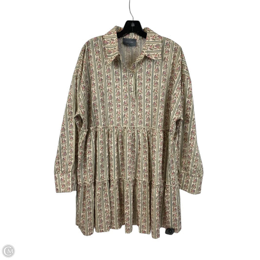 Dress Casual Midi By Cmc In Floral Print, Size: Xl