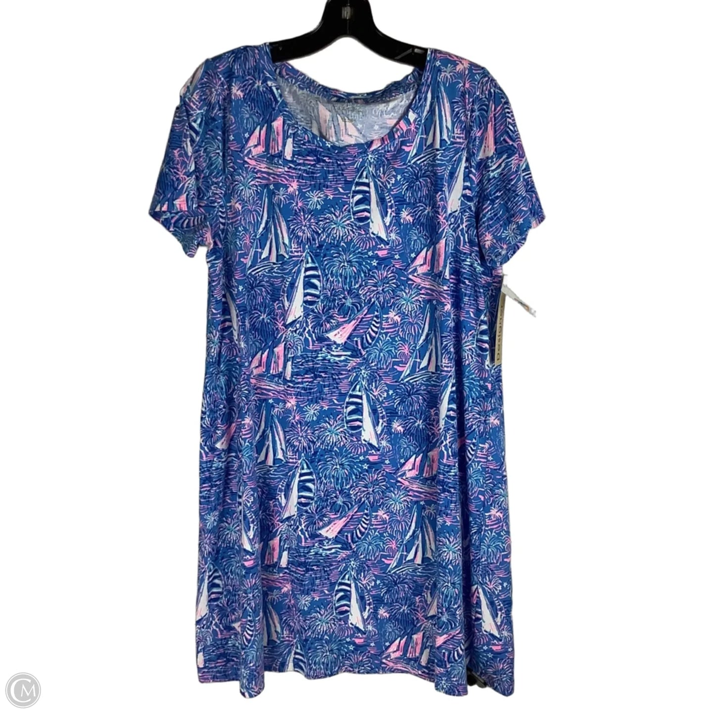 Dress Designer By Lilly Pulitzer In Blue, Size: L