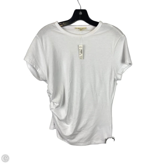 Top Short Sleeve By Madewell In White, Size: M