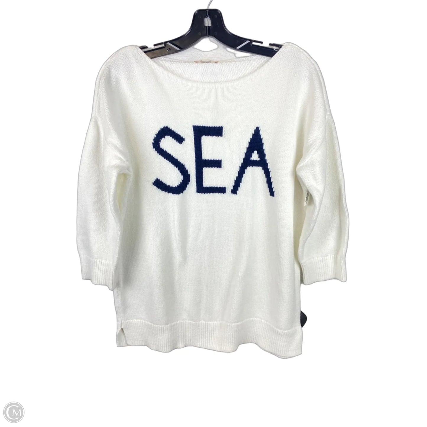 Sweater By Loft In White, Size: L