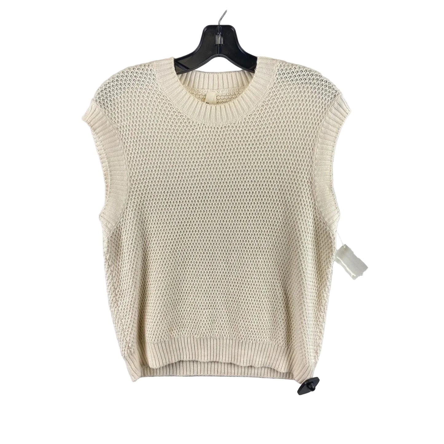 Vest Sweater By Pact In Cream, Size: S
