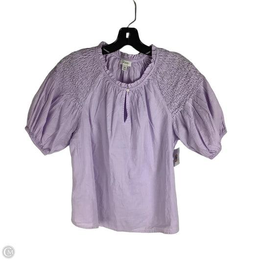 Top Short Sleeve By J. Crew In Purple, Size: Xs