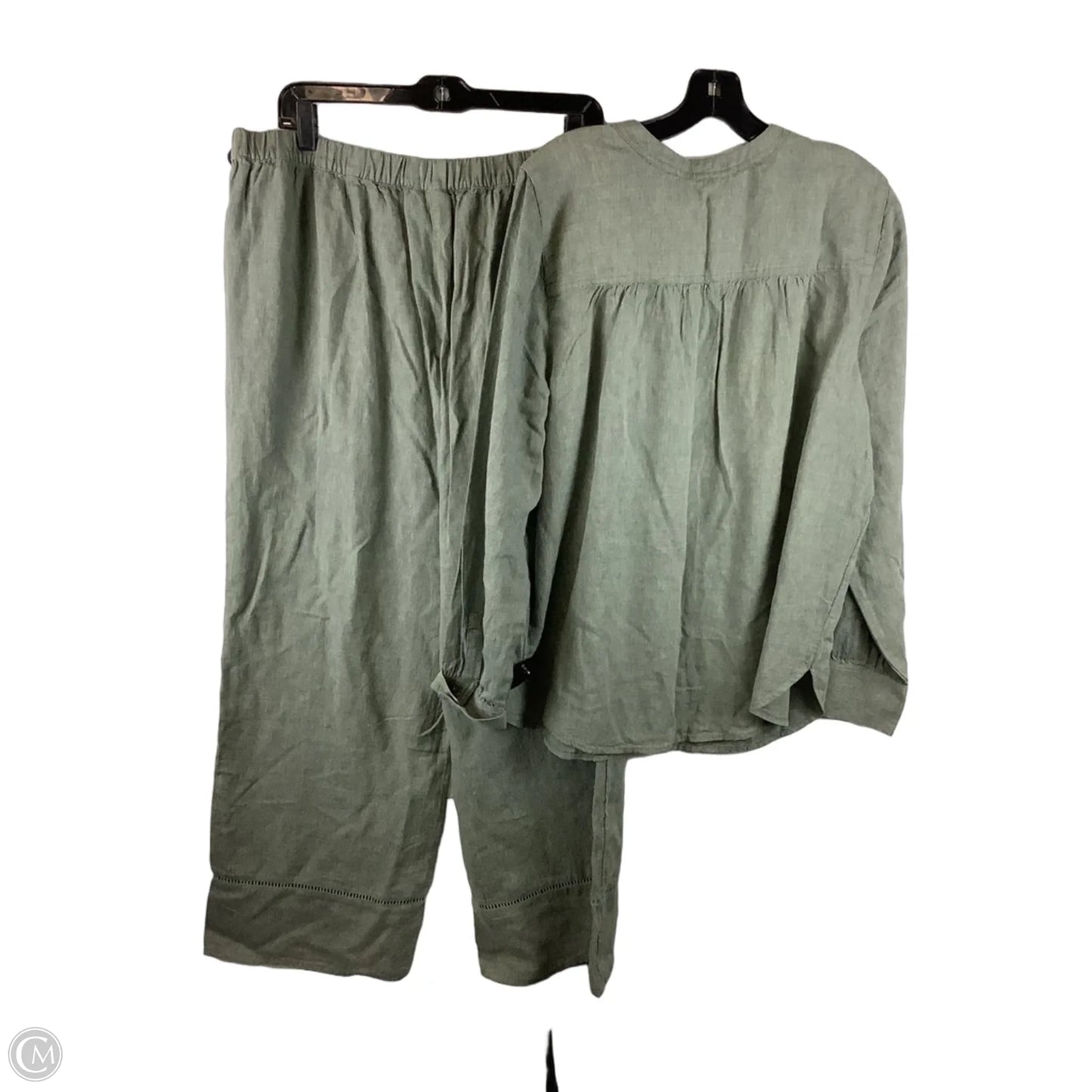 Lounge Set Pants By Pure Jill In Green, Size: L