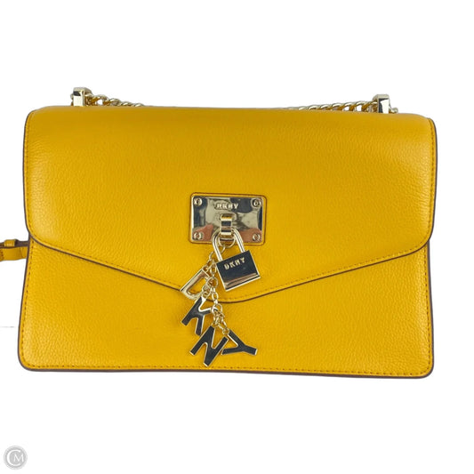 Crossbody Leather By Dkny, Size: Medium