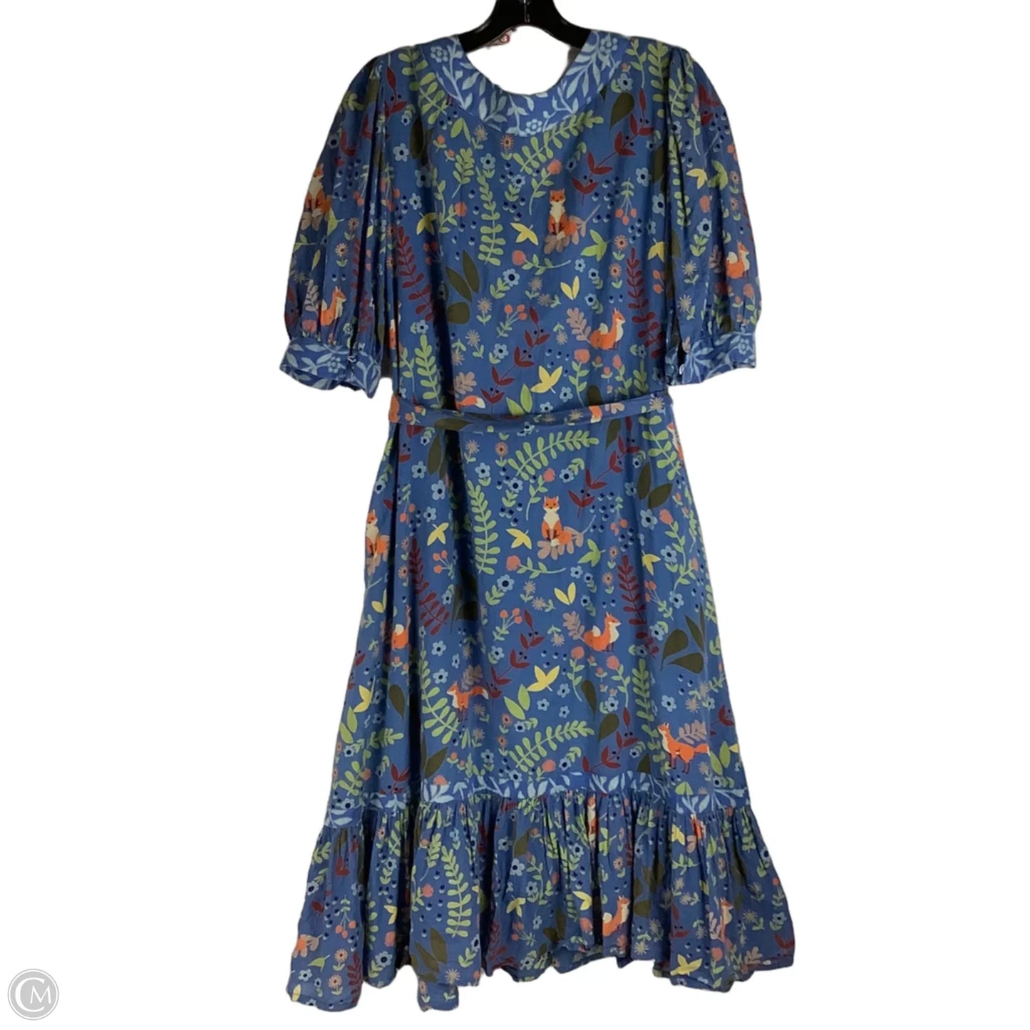 Dress Casual Midi By Cmc In Blue, Size: Xl