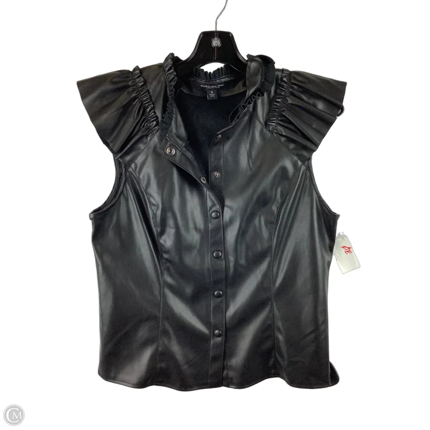 Top Short Sleeve By Marc New York In Black, Size: M
