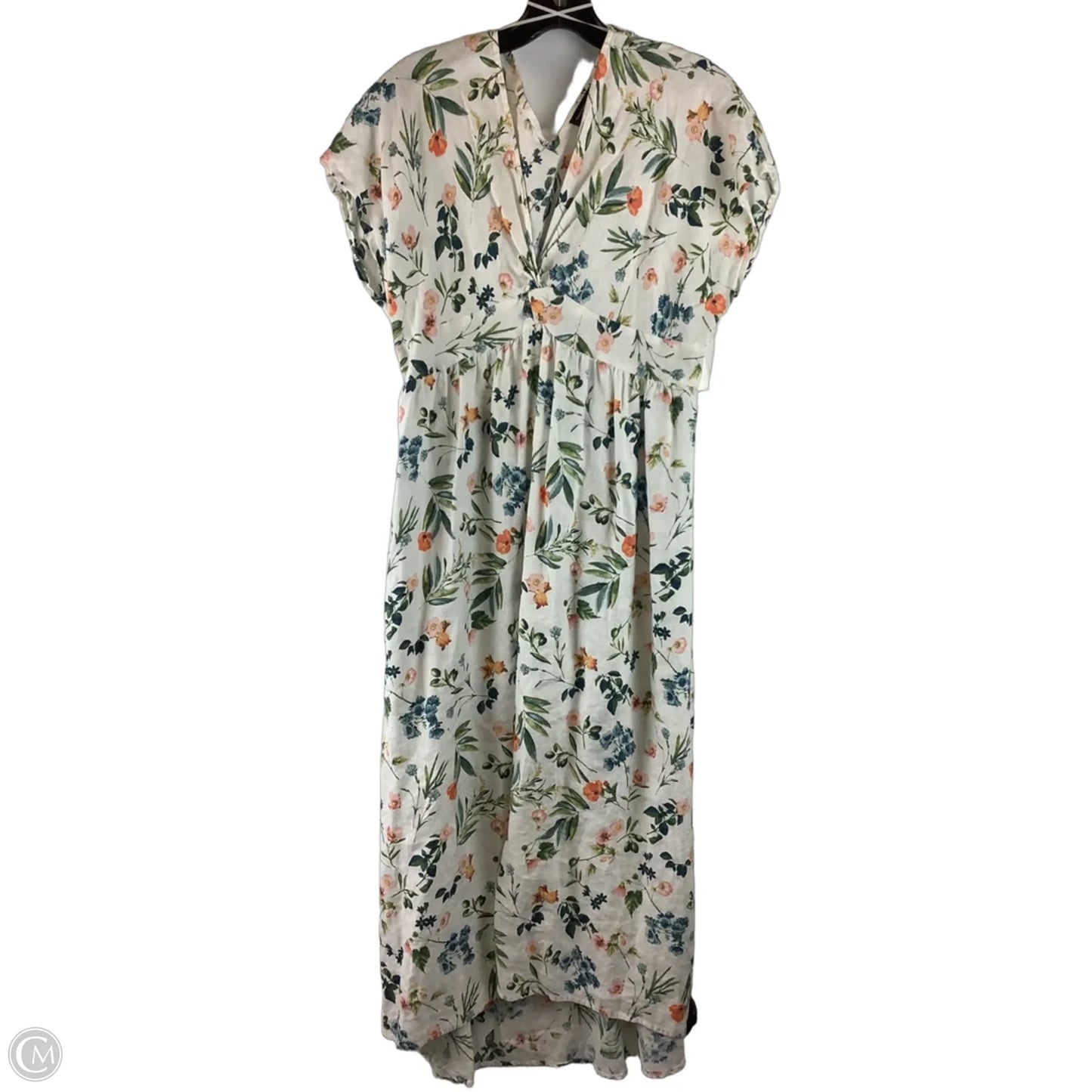 Dress Casual Maxi By Saks Fifth Avenue In Floral Print, Size: L