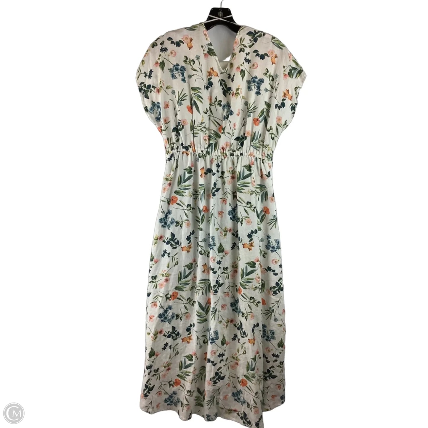 Dress Casual Maxi By Saks Fifth Avenue In Floral Print, Size: L
