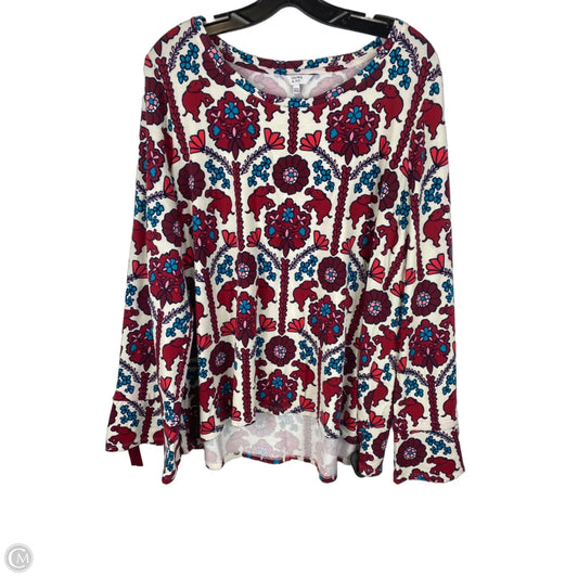 Top Long Sleeve By Crown And Ivy In Multi-colored, Size: Xxl