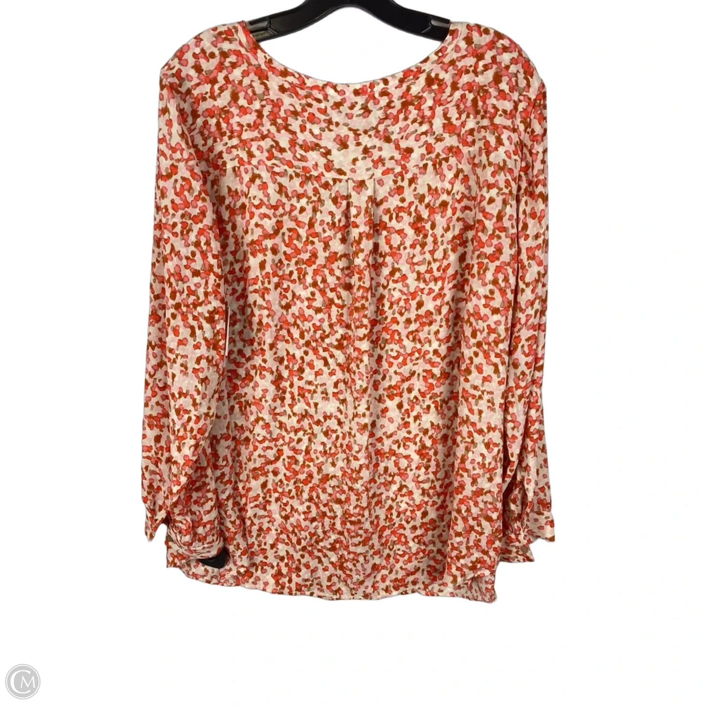 Top Long Sleeve By Talbots In Pink, Size: 1x