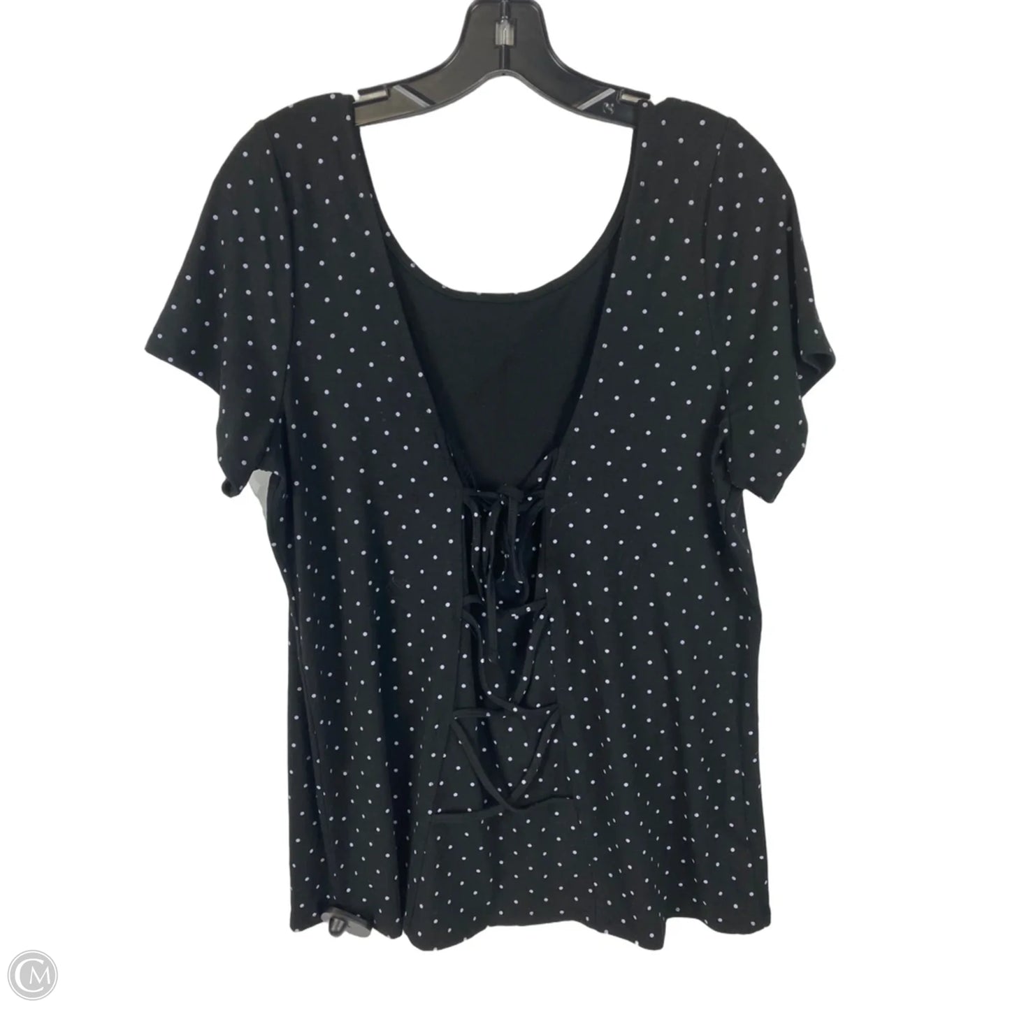 Top Short Sleeve By Torrid In Polkadot Pattern, Size: Xl