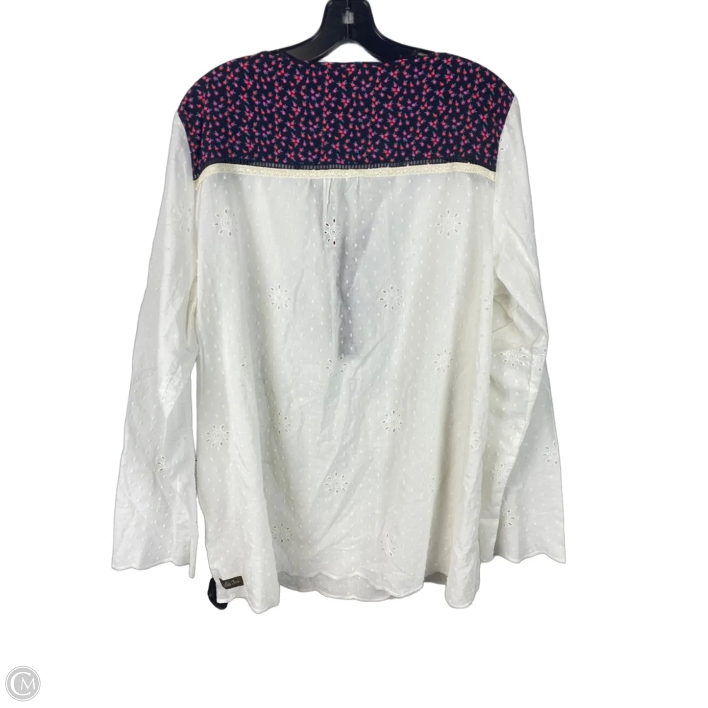Top Long Sleeve By Matilda Jane In White, Size: Xxl