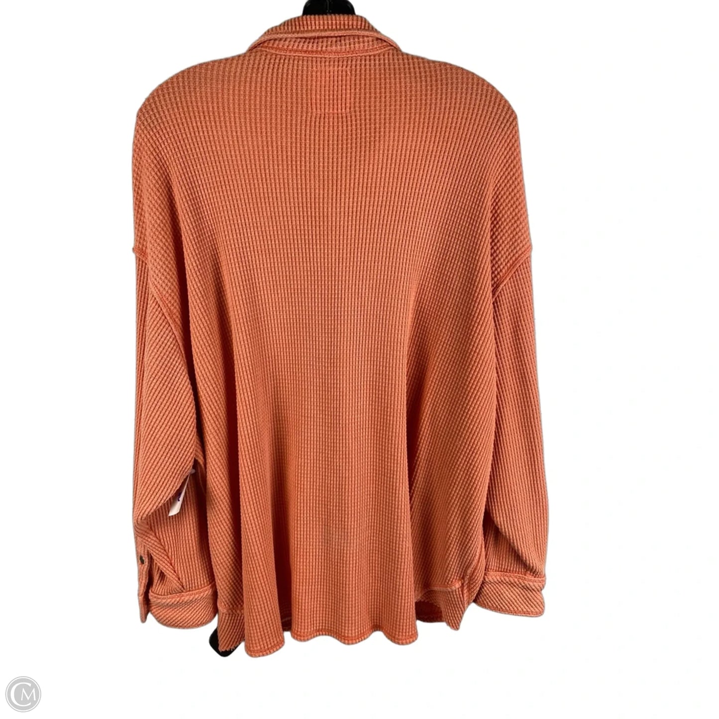 Jacket Shirt By Aerie In Orange, Size: M