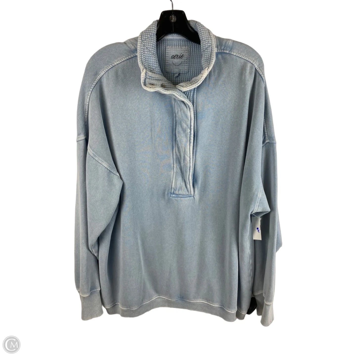 Sweatshirt Collar By Aerie In Blue, Size: L