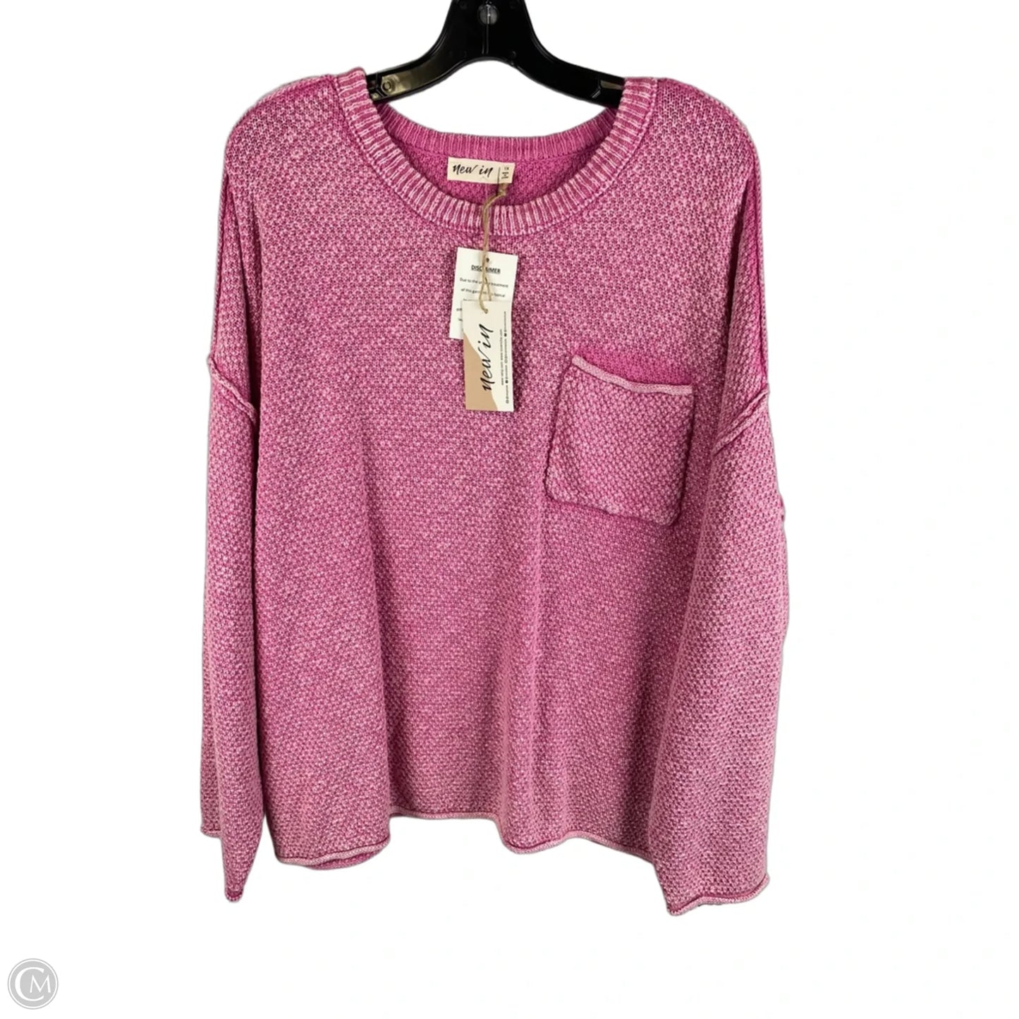 Sweater By New In In Pink, Size: 1x