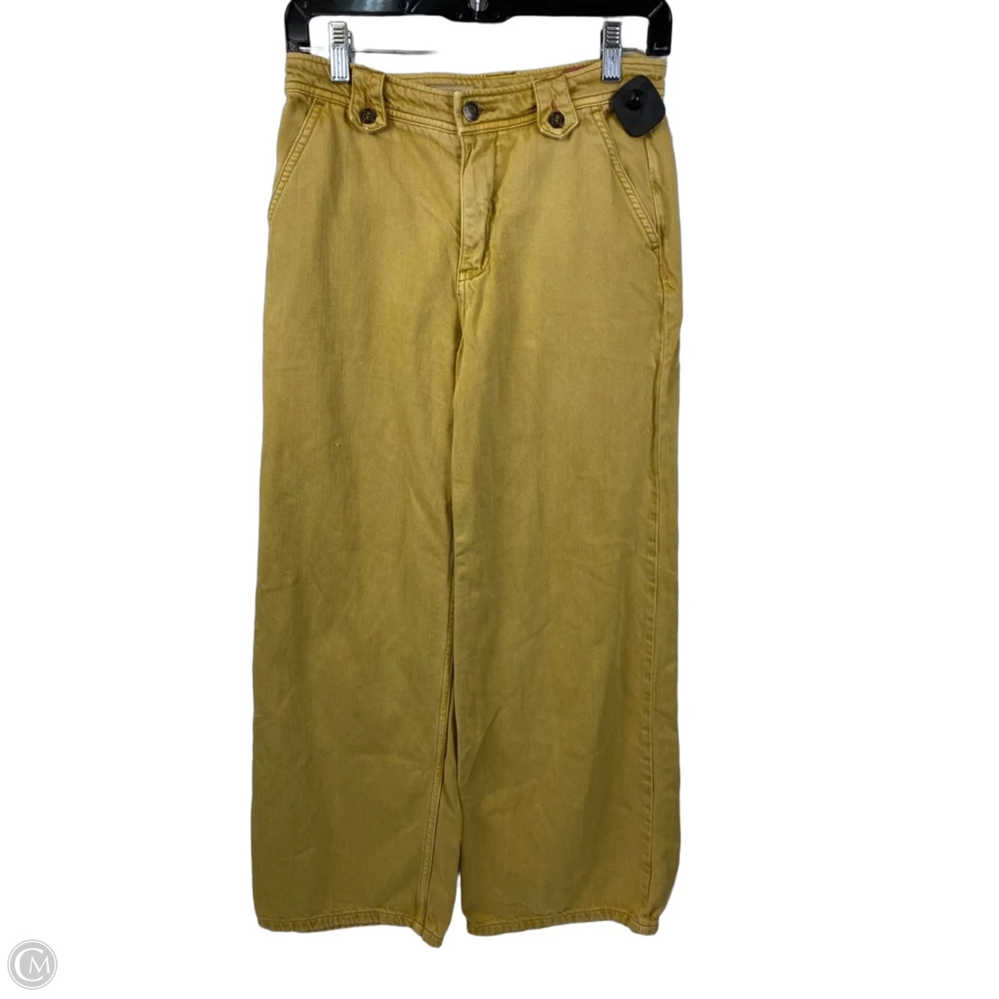 Pants Wide Leg By Pilcro In Yellow Denim, Size: 26