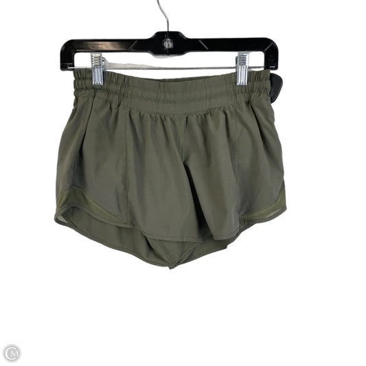 Athletic Shorts By Lululemon In Green, Size: 6