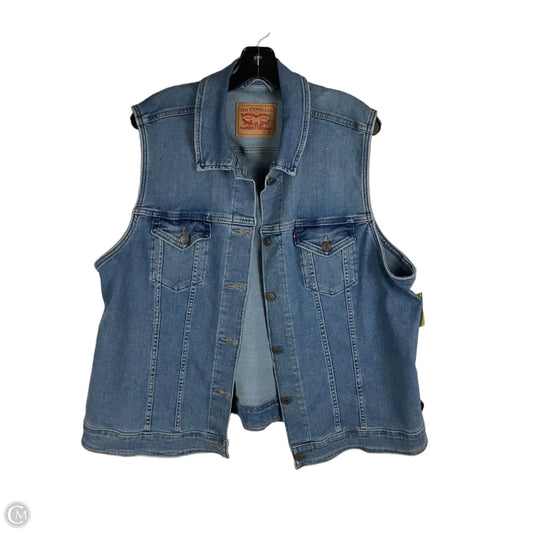 Vest Other By Levis In Blue Denim, Size: 3x
