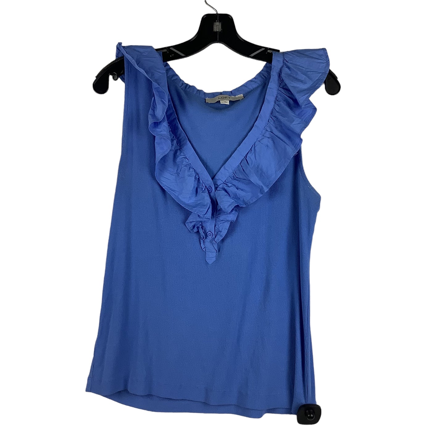 Blue Top Sleeveless Loft, Size L