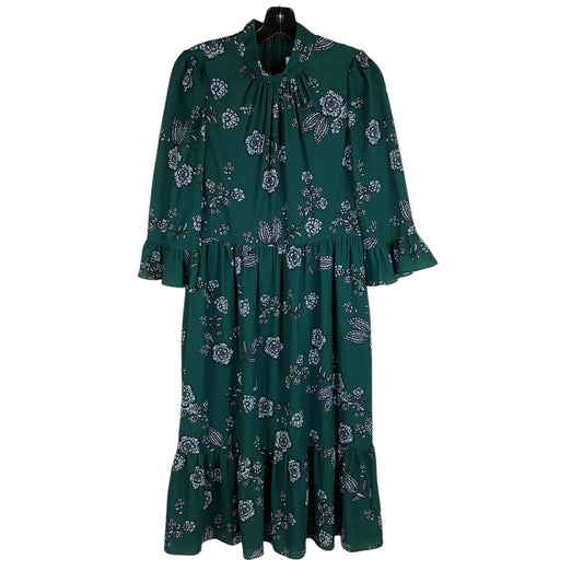 Green Dress Casual Midi Eliza J, Size 8