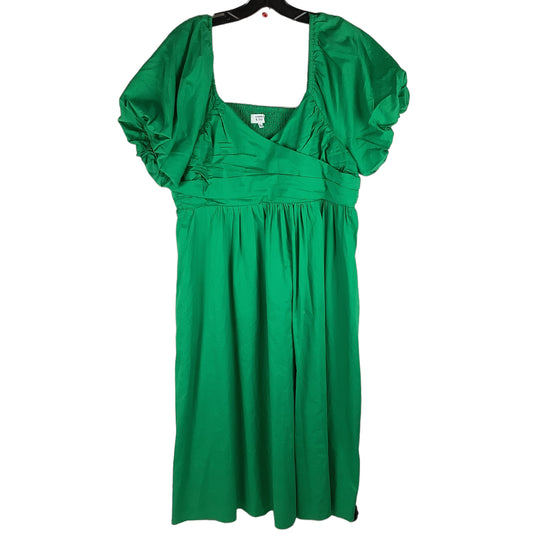 Green Dress Casual Midi Crown And Ivy, Size Xl