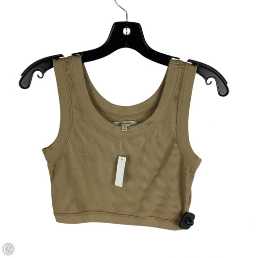 Top Sleeveless By Madewell In Tan, Size: S