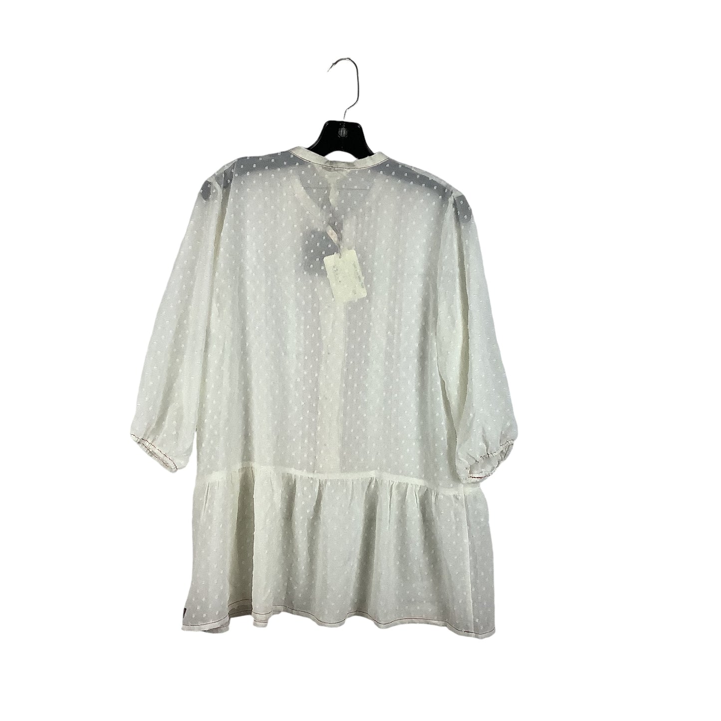 Top Long Sleeve By Matilda Jane In White, Size: M