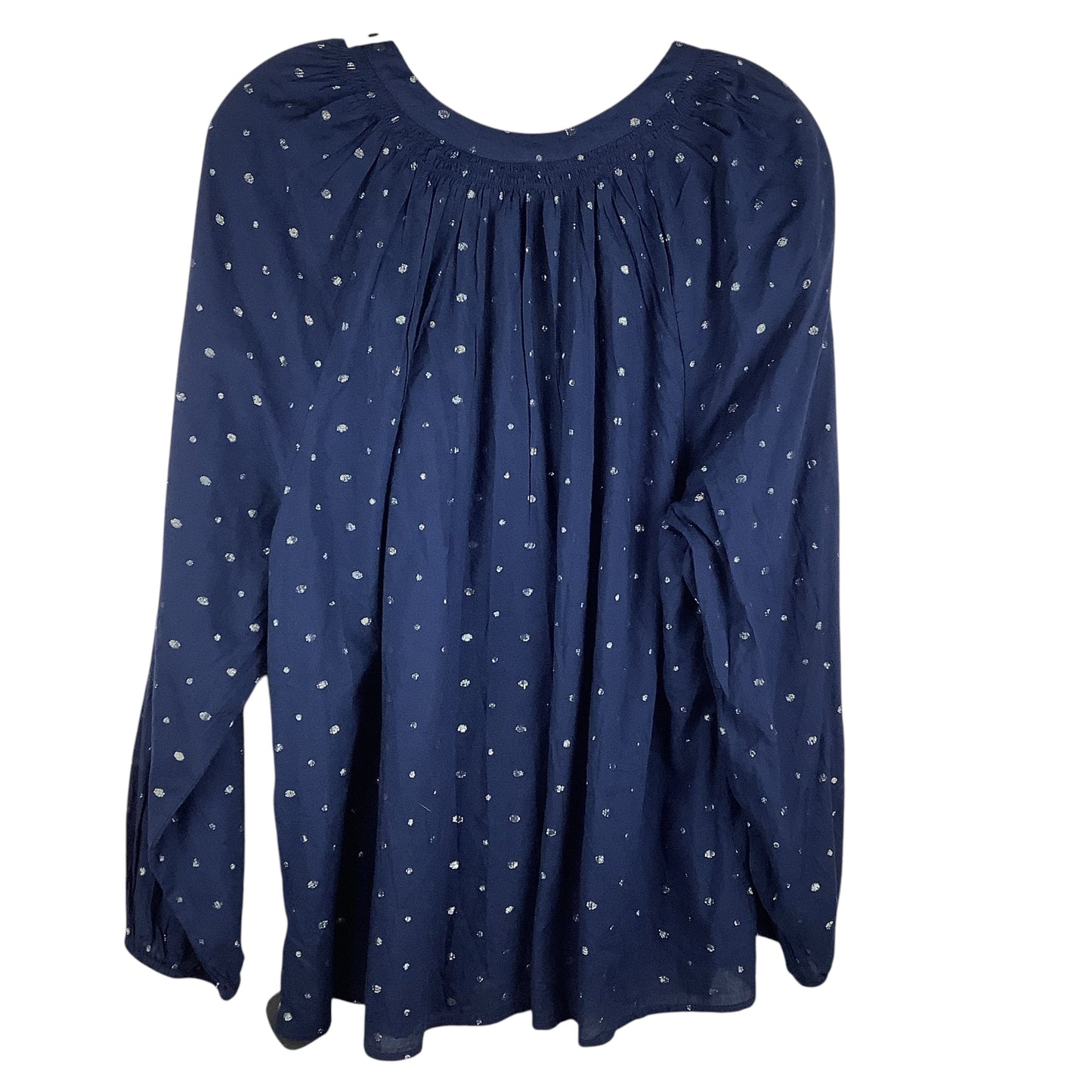 Top Long Sleeve By Crown And Ivy In Blue, Size: 2x