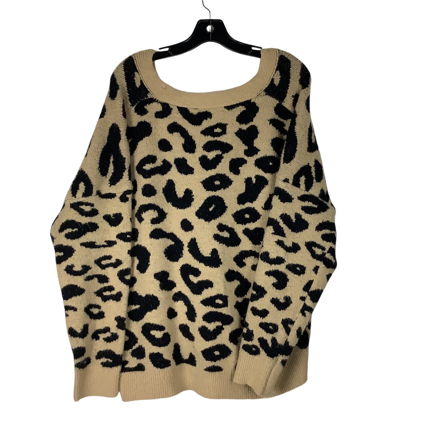 Sweater Cardigan By Cmc In Animal Print, Size: M