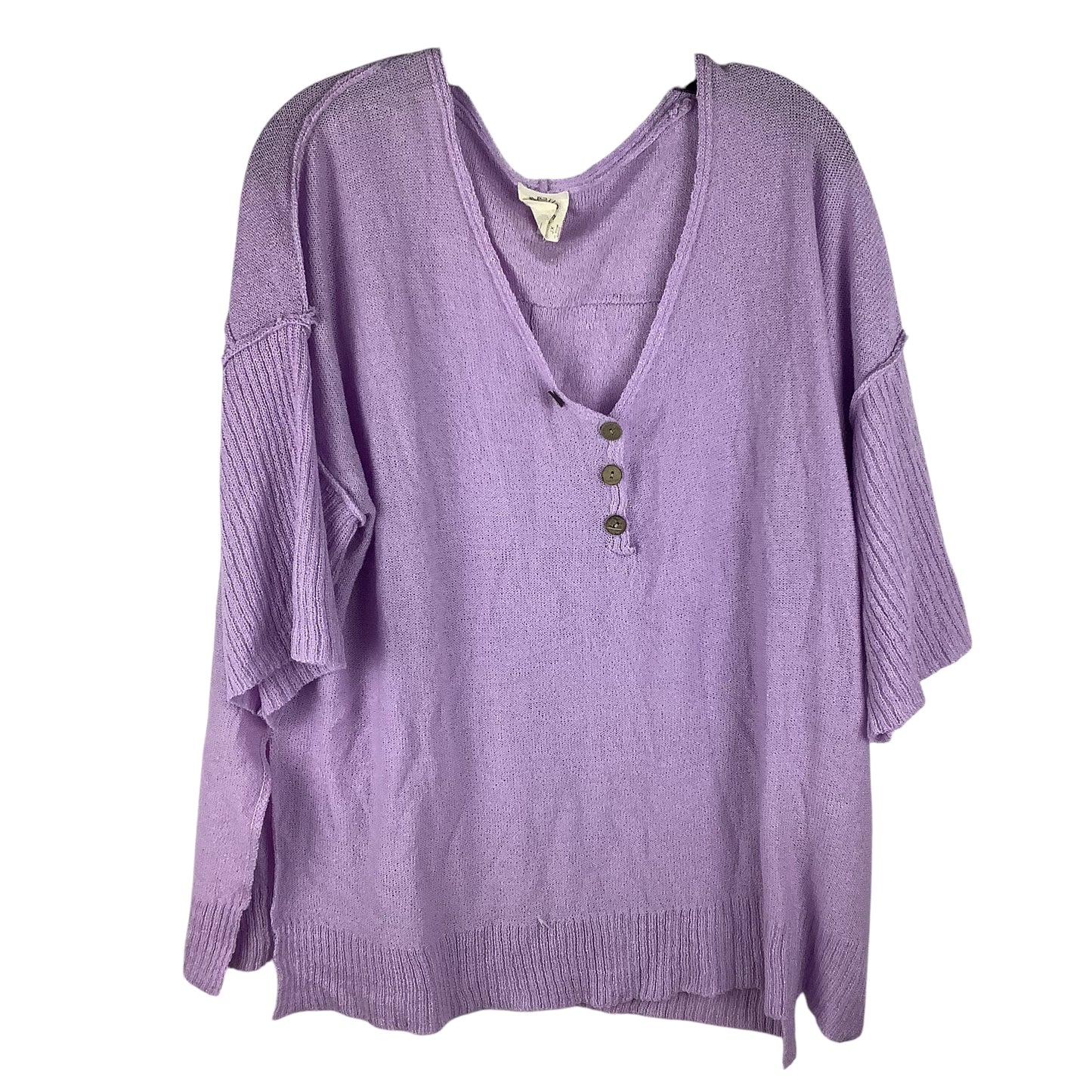 Top Short Sleeve By Fantastic Fawn In Purple, Size: Xl