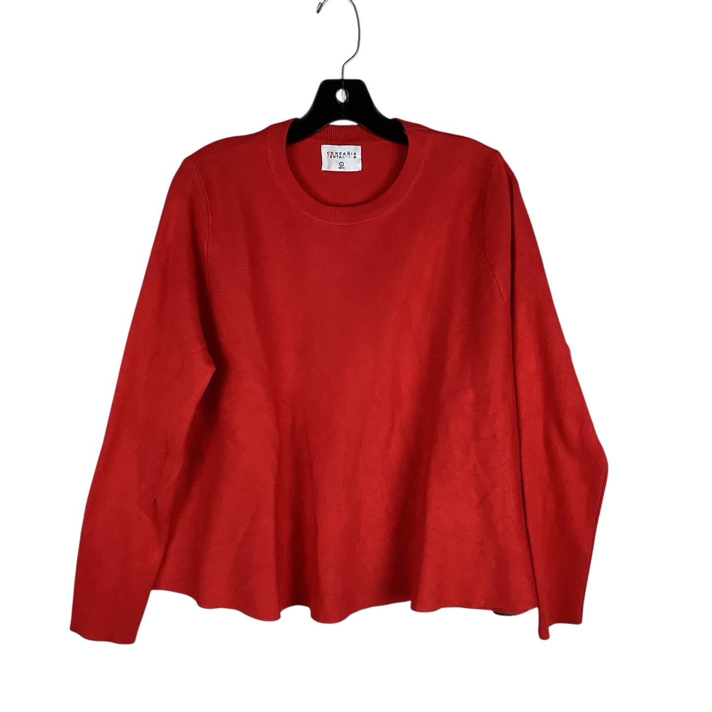 Top Long Sleeve By Clothes Mentor In Red, Size: L