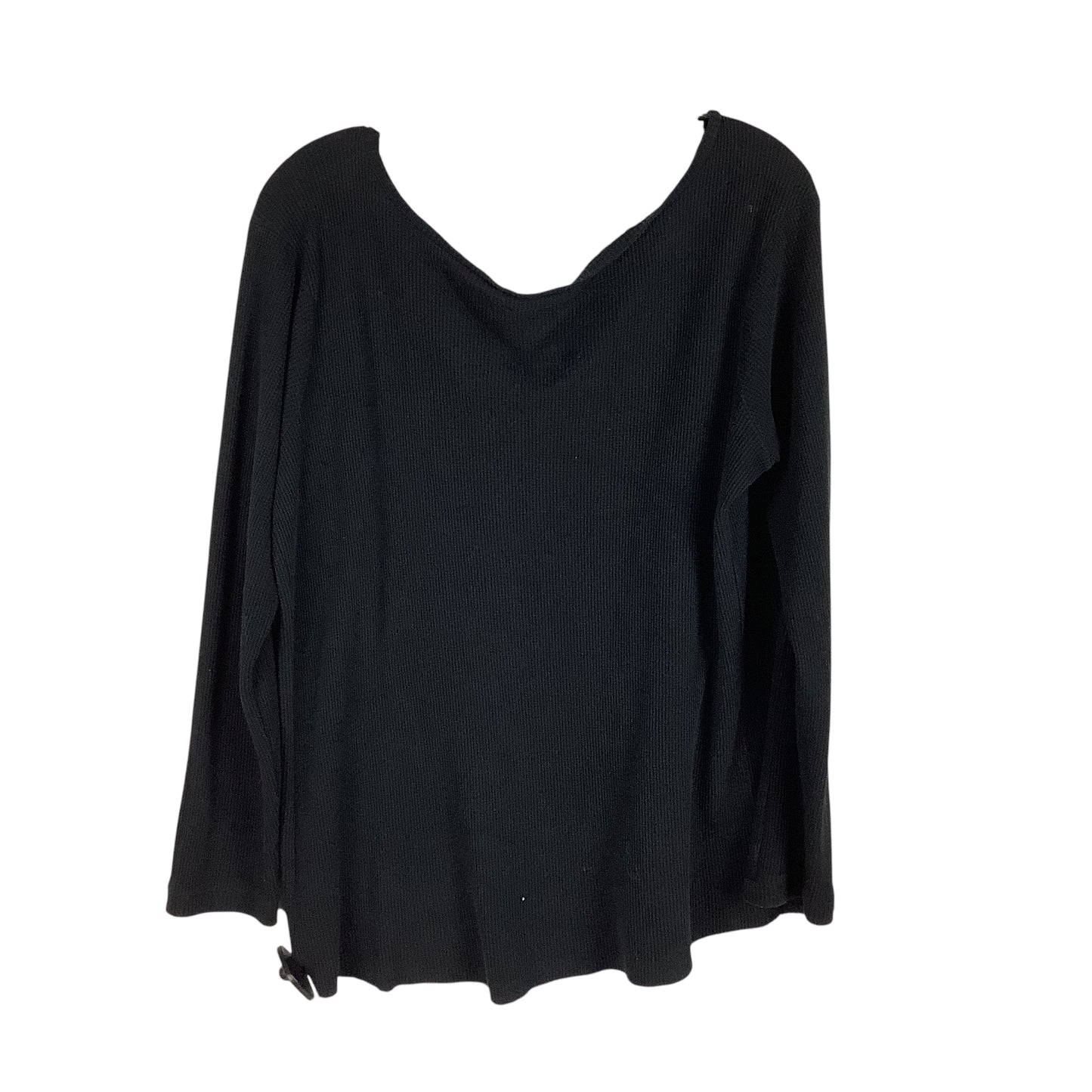 Top Long Sleeve By Clothes Mentor In Black, Size: L