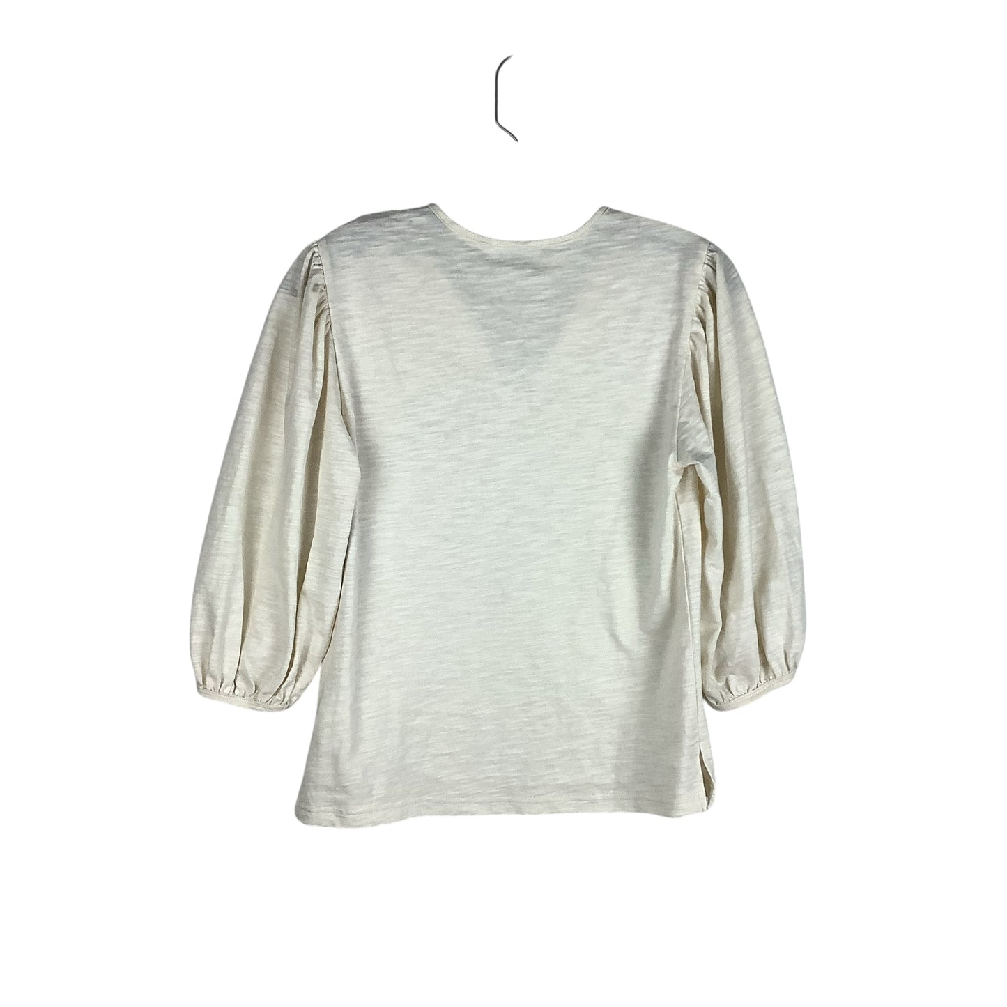 Top Long Sleeve By Clothes Mentor In Cream, Size: Xs