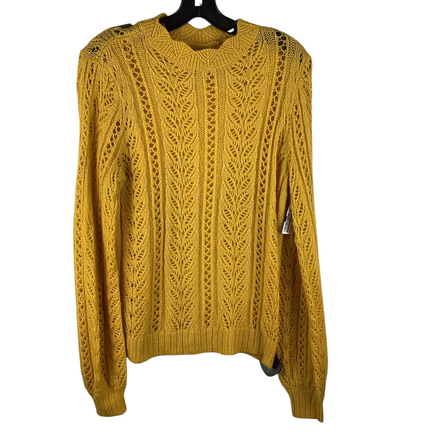 Top Long Sleeve By Lc Lauren Conrad In Yellow, Size: M