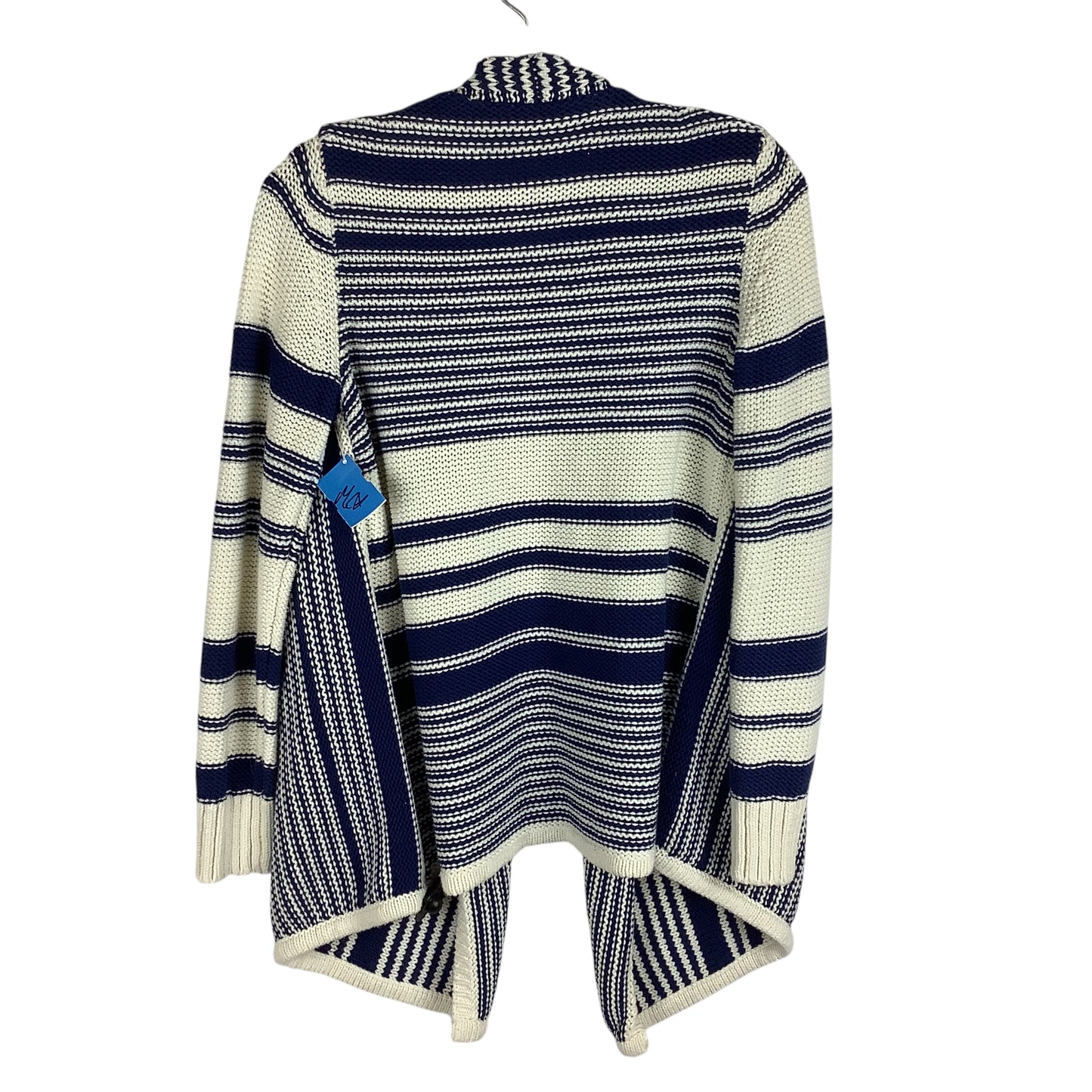 Sweater Cardigan By Ann Taylor In Striped Pattern, Size: S