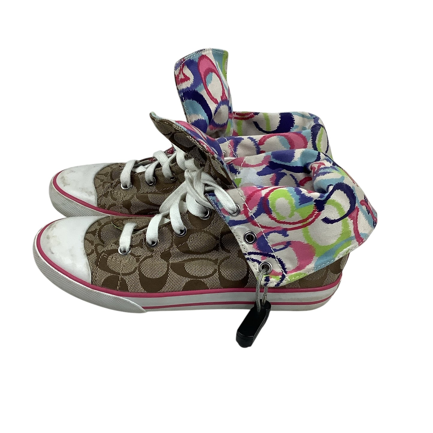 Shoes Designer By Coach In Multi-colored, Size: 6