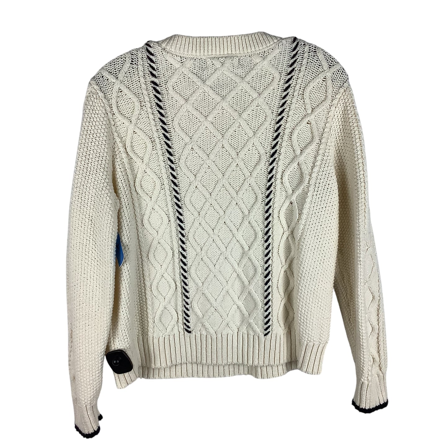 Sweater By Clothes Mentor In Cream, Size: M