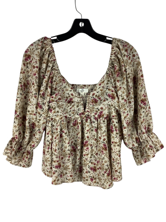 Top Long Sleeve By Entro In Floral Print, Size: S