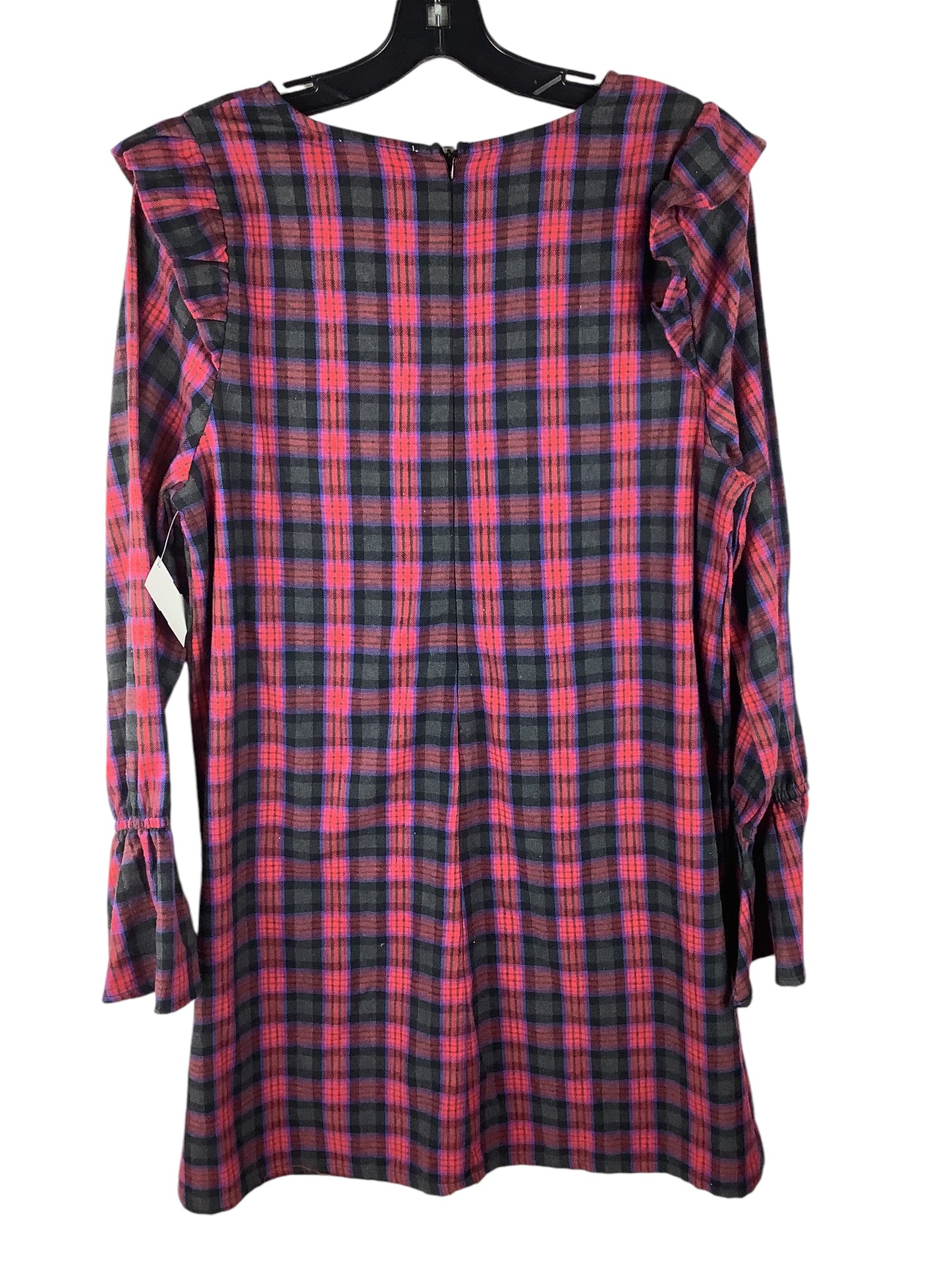 Dress Casual Short By Loveriche In Plaid, Size: L