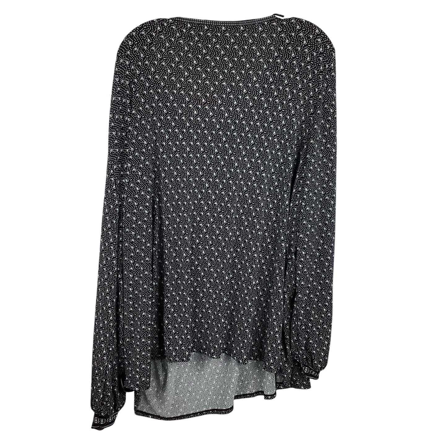 Top Long Sleeve By Max Studio In Black, Size: 3x