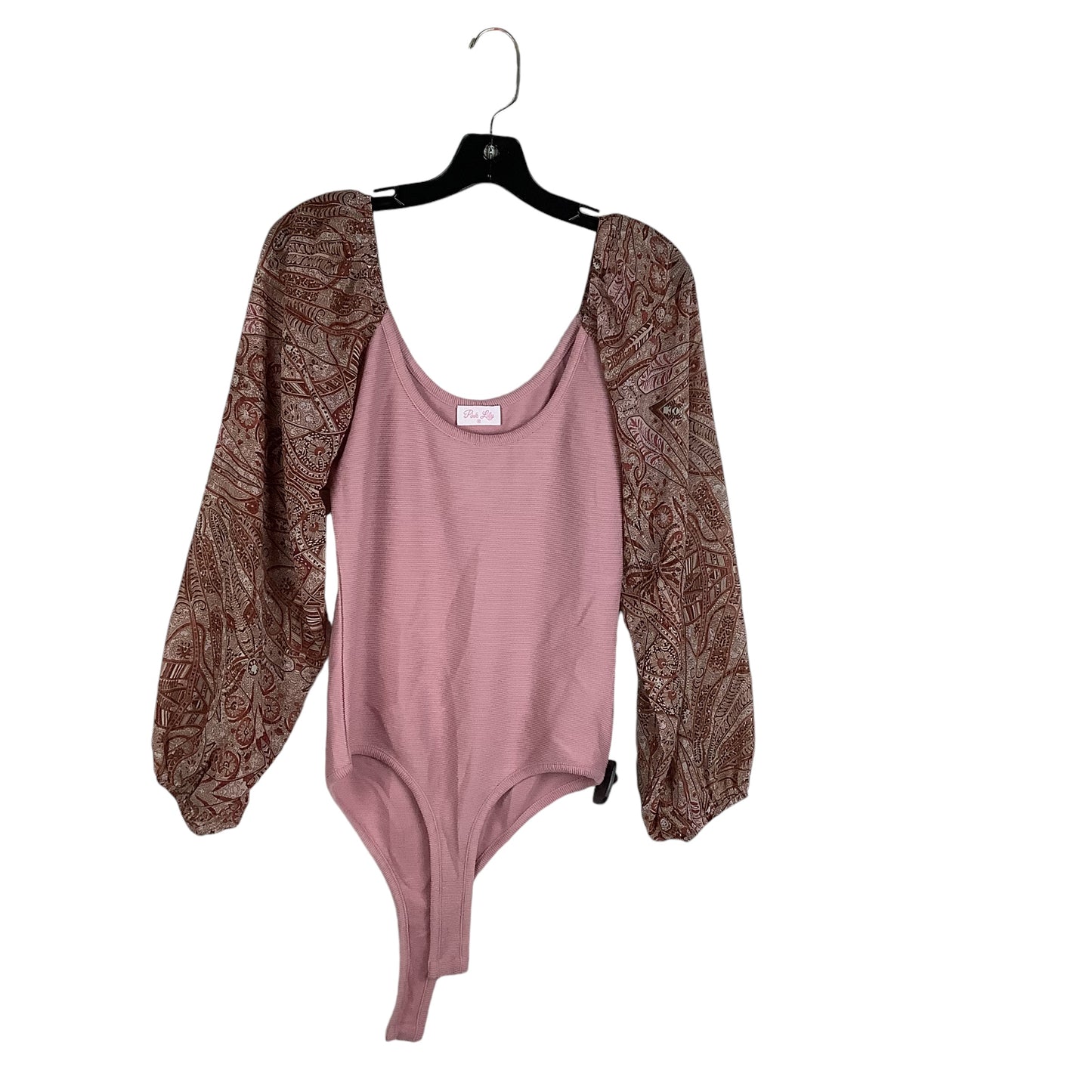 Bodysuit By Pink Lily In Pink, Size: M