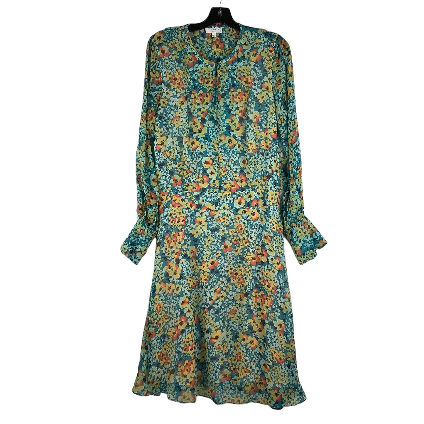 Floral Print Dress Casual Maxi Equipment, Size 4