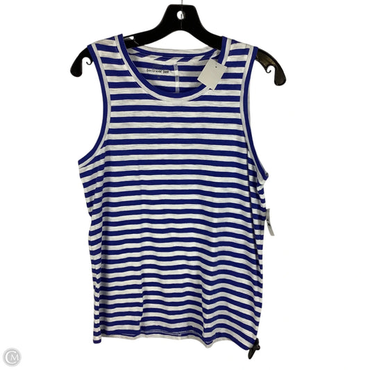 Top Sleeveless By J. Crew In Striped Pattern, Size: M