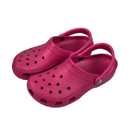 Pink Sandals Sport Crocs, Size 8