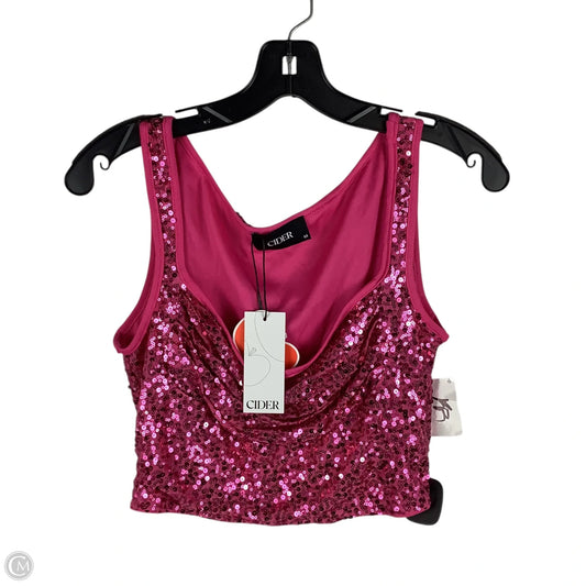 Top Sleeveless By Clothes Mentor In Pink, Size: M