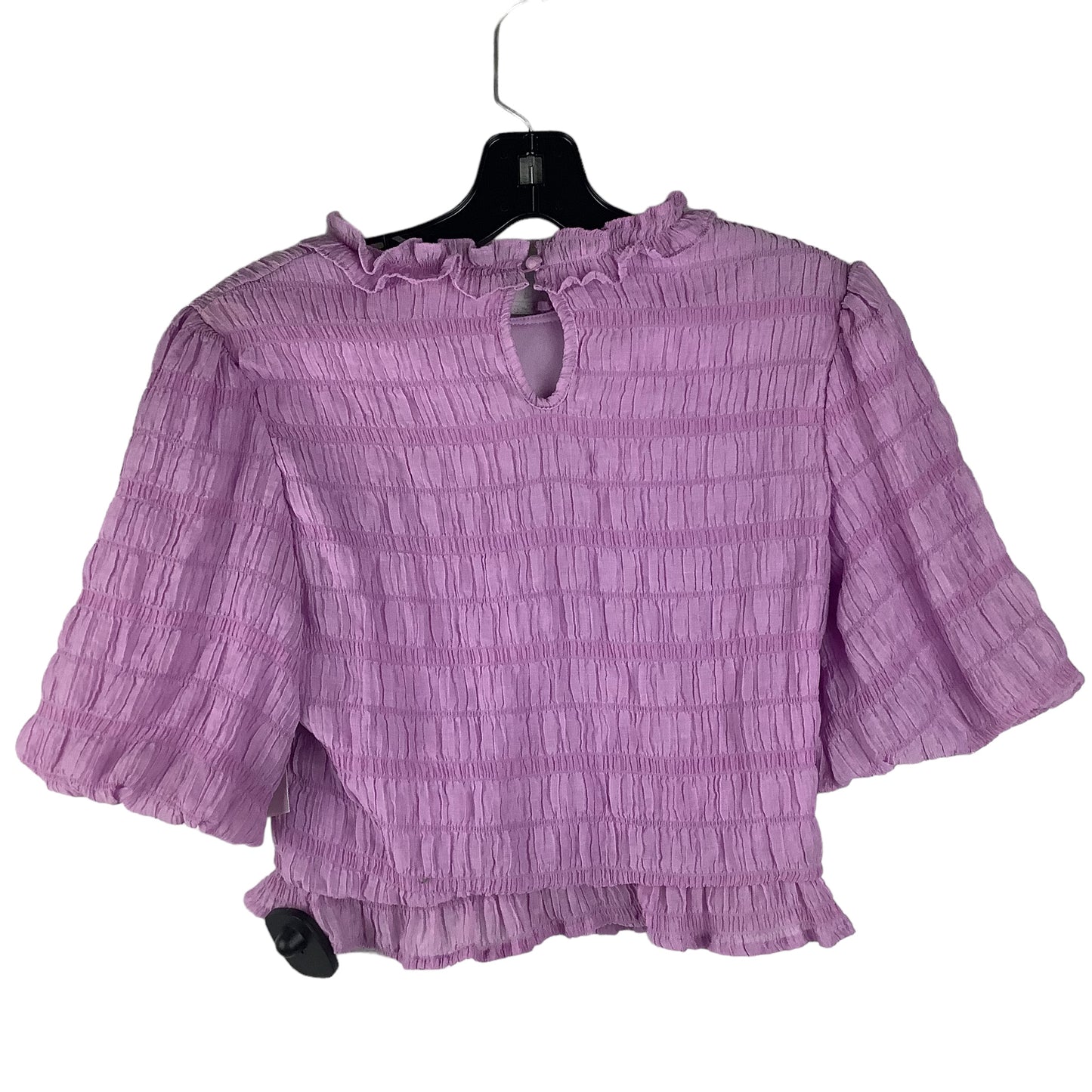 Top Short Sleeve By Vestique In Purple, Size: M