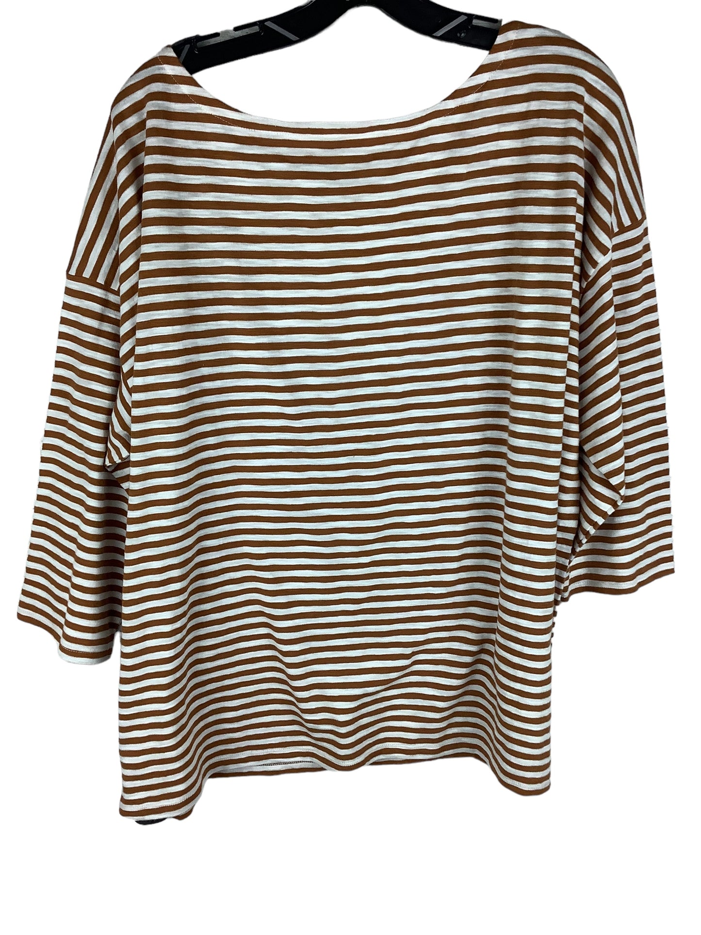 Top Long Sleeve Basic By Talbots In Striped Pattern, Size: 2x