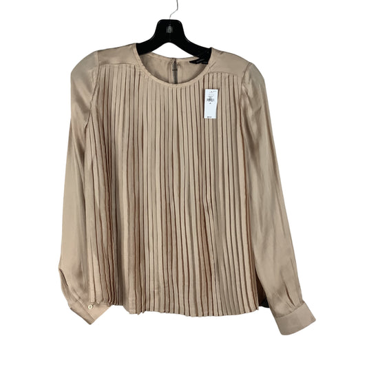 Top Long Sleeve By Banana Republic In Tan, Size: Xs