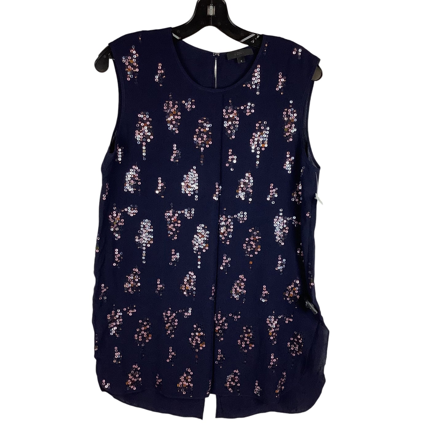 Top Sleeveless By J. Crew In Navy, Size: 6